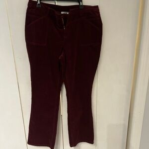 Canon Retreat Burgundy Corduroy pants size 18W